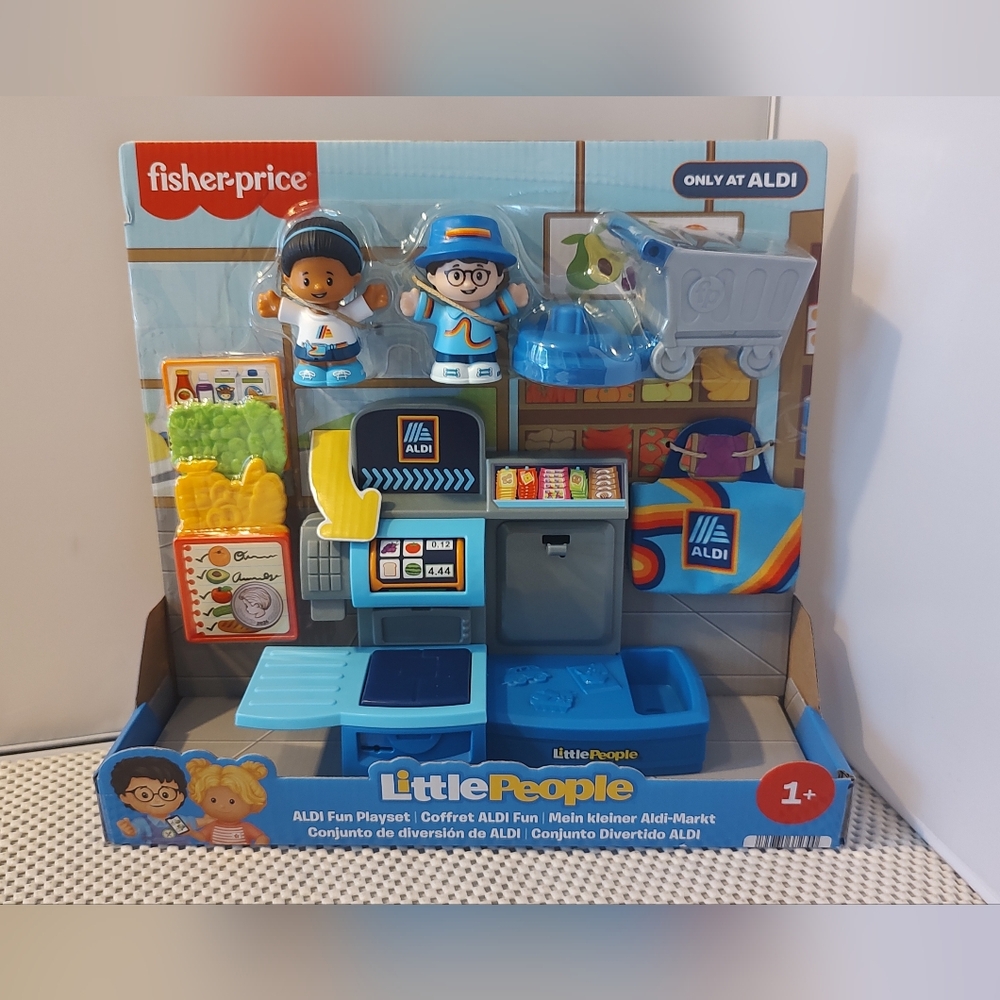 Fisher Price Little People Aldi Fun Playset NWT Shopping Set Doll Store